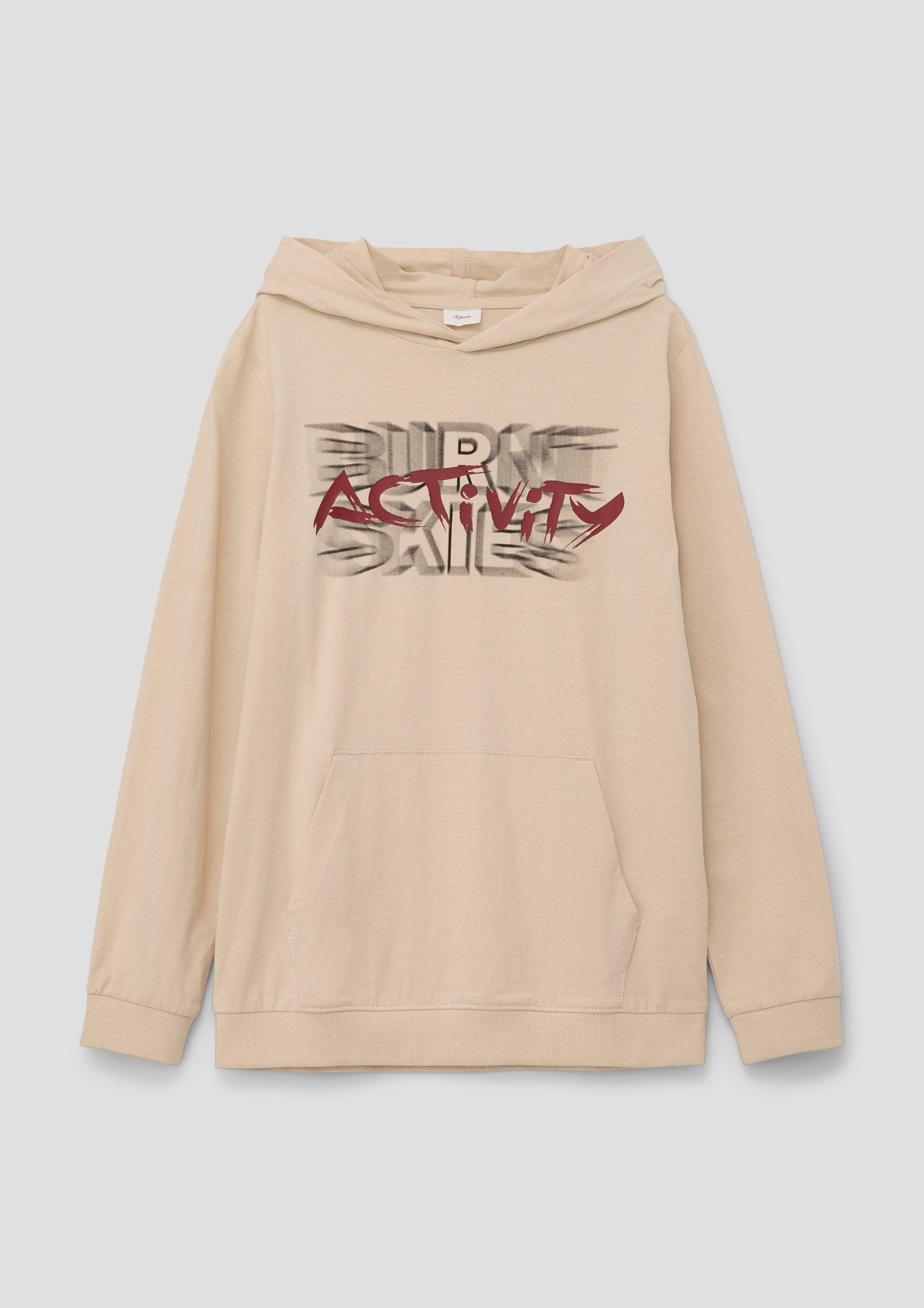 Langarmshirt Longsleeve mit Schriftprint