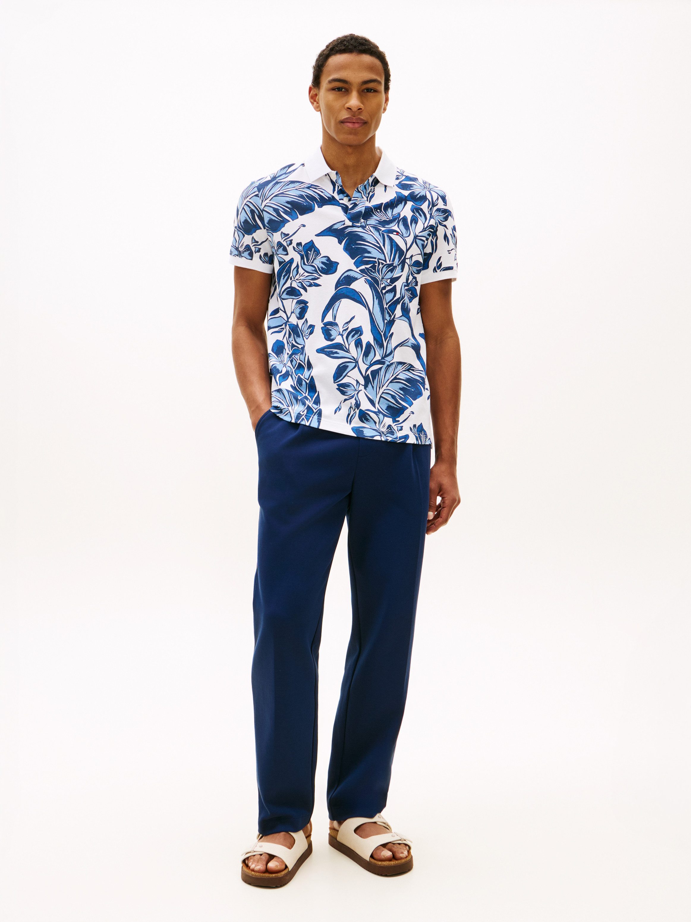 Tommy Hilfiger Poloshirt FLORAL AOP REGULAR mit Blumenprint, regular fit