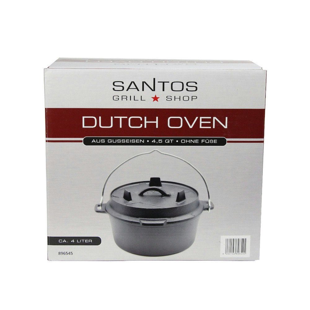PROREGAL® Grilltopf Füße, 4,5qt Dutch Gusseisen ohne Oven