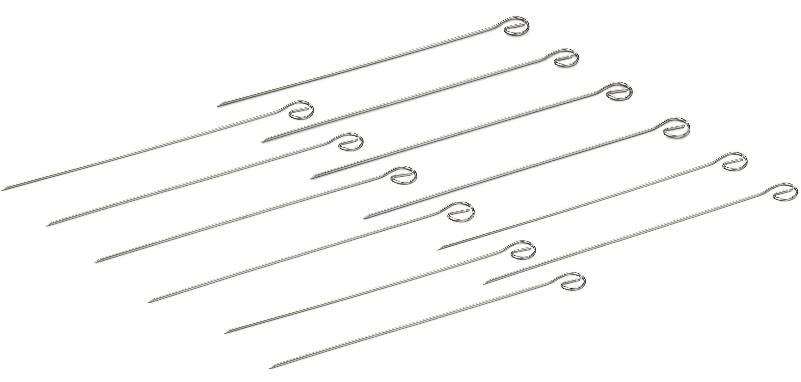 Buddy's Grillspieß Buddy´s BBQ (Set, 12-St), Schaschlikspieße, Edelstahl, wiederverwendbar, 30 cm