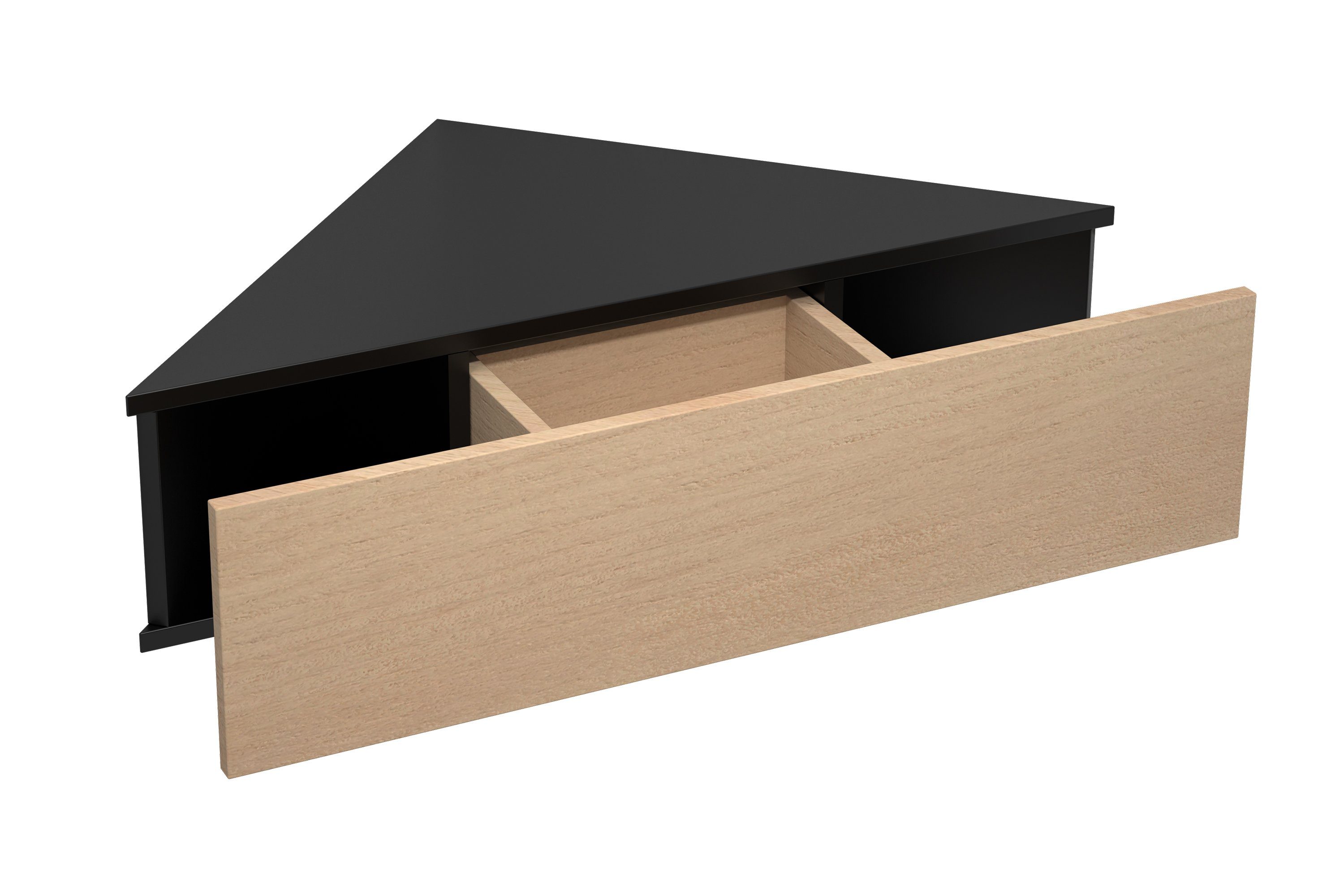 VCM Nachttisch Holz Wandschublade Eckregal Nachttisch Usal S, Pflegeleicht günstig online kaufen