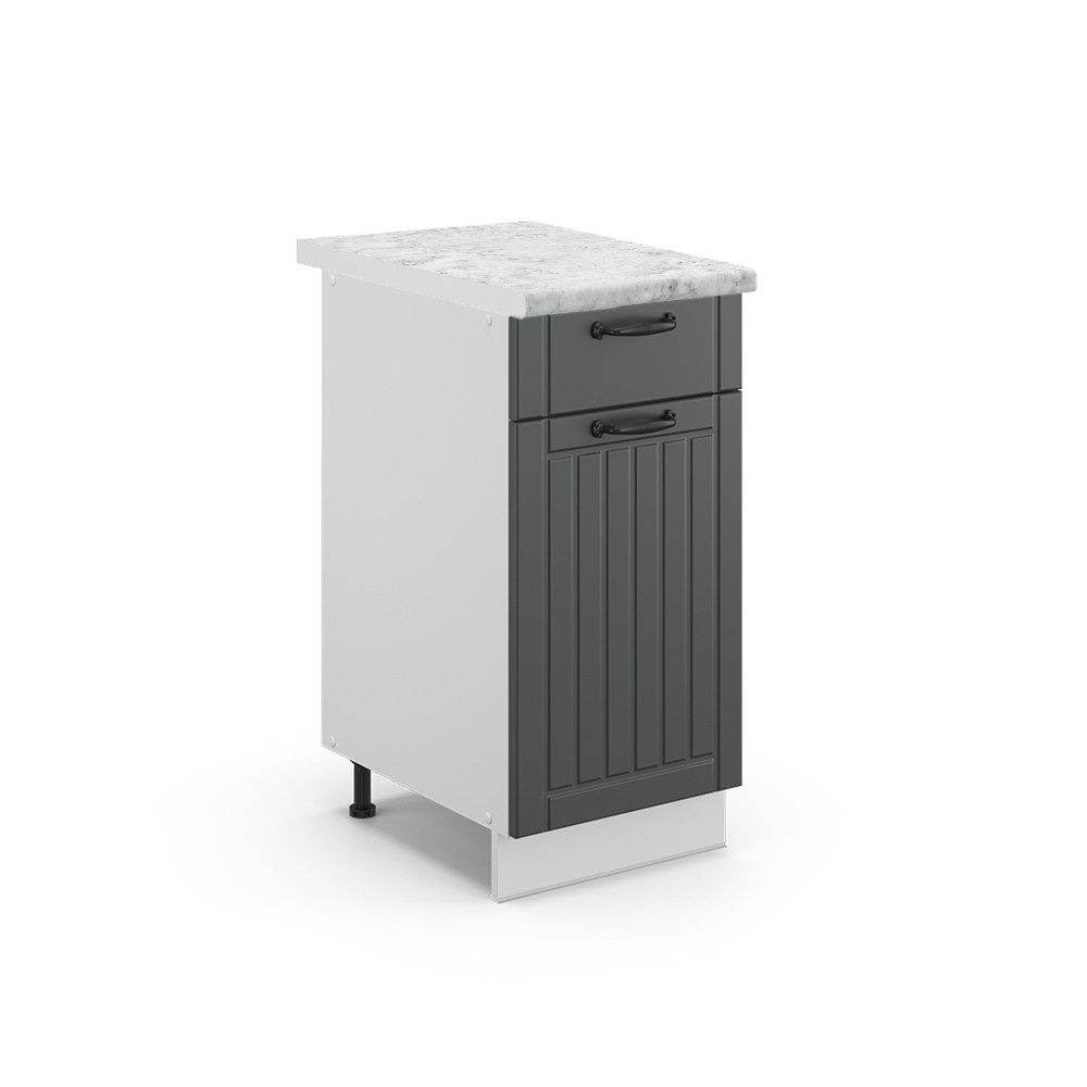 Vicco Unterschrank Fame-Line, Anthrazit Landhaus/Weiß, 40 günstig online kaufen