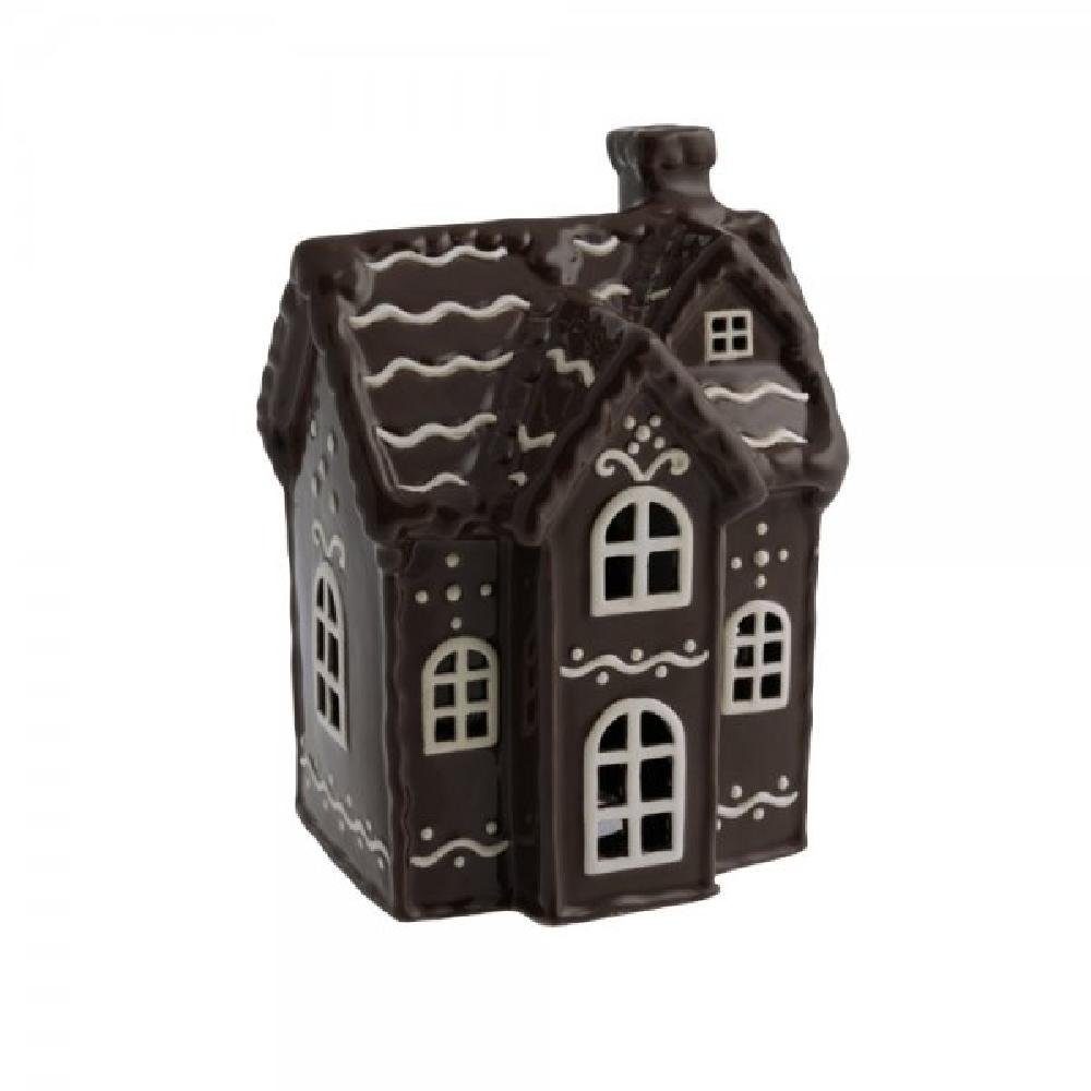 Storefactory Weihnachtsbaumkugel Lebkuchenhaus Julbyn Nr. 4 Braun