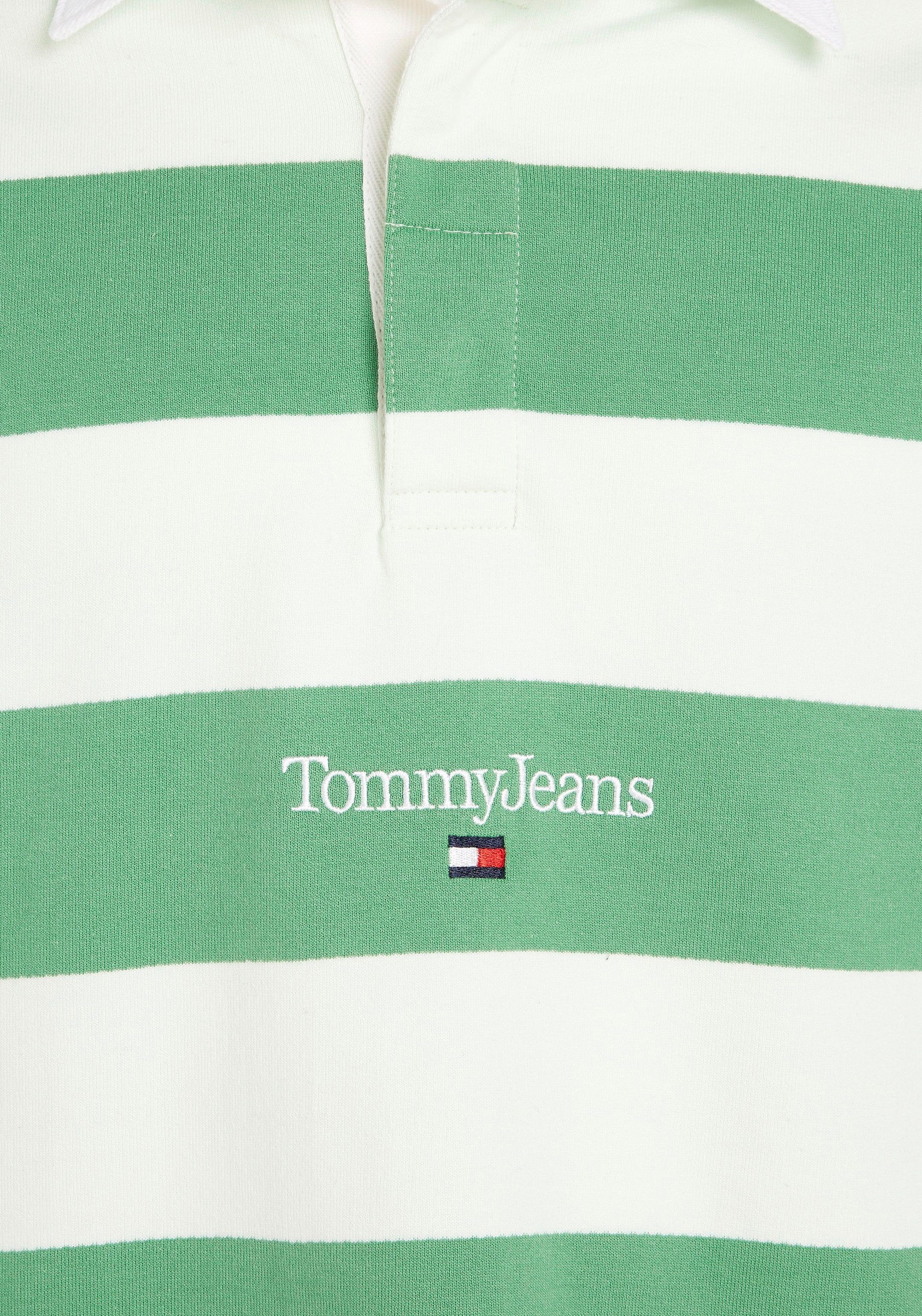 TJM Sweatshirt SERIF LINEAR RUGBY Polokragen Jeans STRIPE mit Tommy