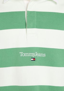 Tommy Jeans Sweatshirt TJM SERIF LINEAR STRIPE RUGBY mit Polokragen
