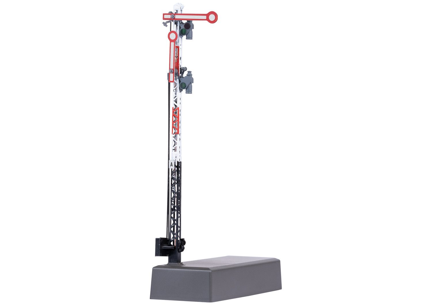 Märklin Modelleisenbahn-Signal Hauptsignal mit Gittermast (Hp 0 / Hp 1 / Hp 2) - 70416, Spur H0