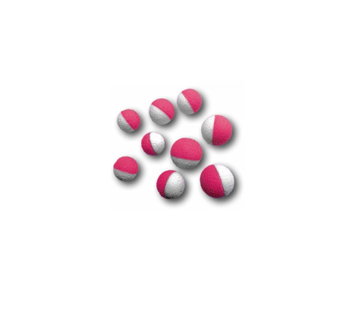 Karpfenangeln Pink-Weiß Futter Behr moderne Mix Kunstköder Karpfenköder MIX für Schaumstoff Round das Boilies, Pop-Up Schwimmend
