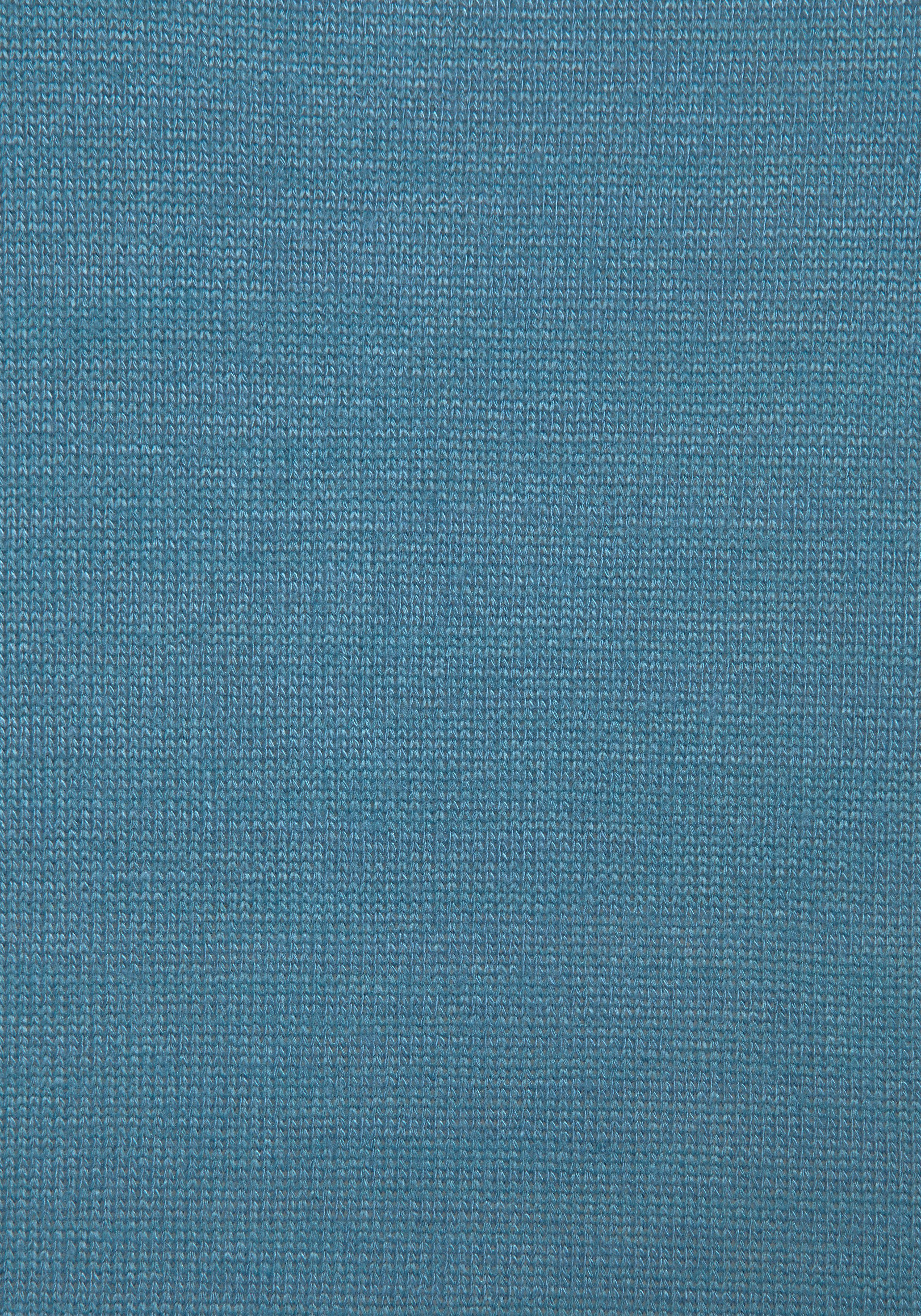 am LASCANA mit 1-tlg) Ärmelsaum blau (Packung, T-Shirt Knopf