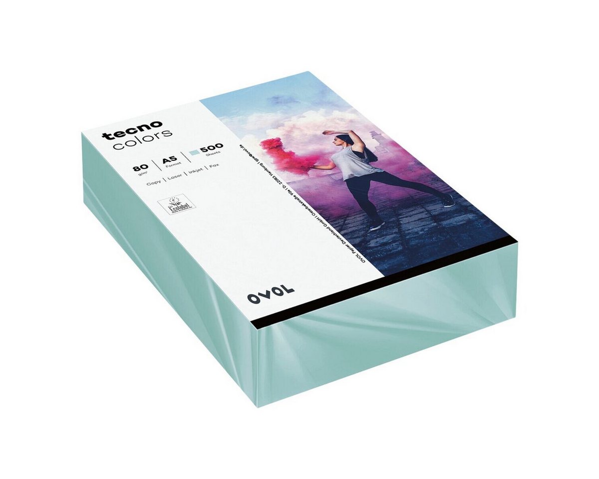 Thumbnail - Inapa tecno Druckerpapier Rainbow, Pastellfarben, Format DIN A5, 80 g/m²