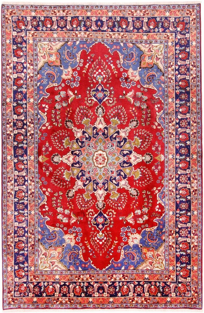 Orientteppich Mashhad Khorasan 199x296 Handgeknüpfter Orientteppich / Perserteppich, Nain Trading, rechteckig, Höhe: 12 mm