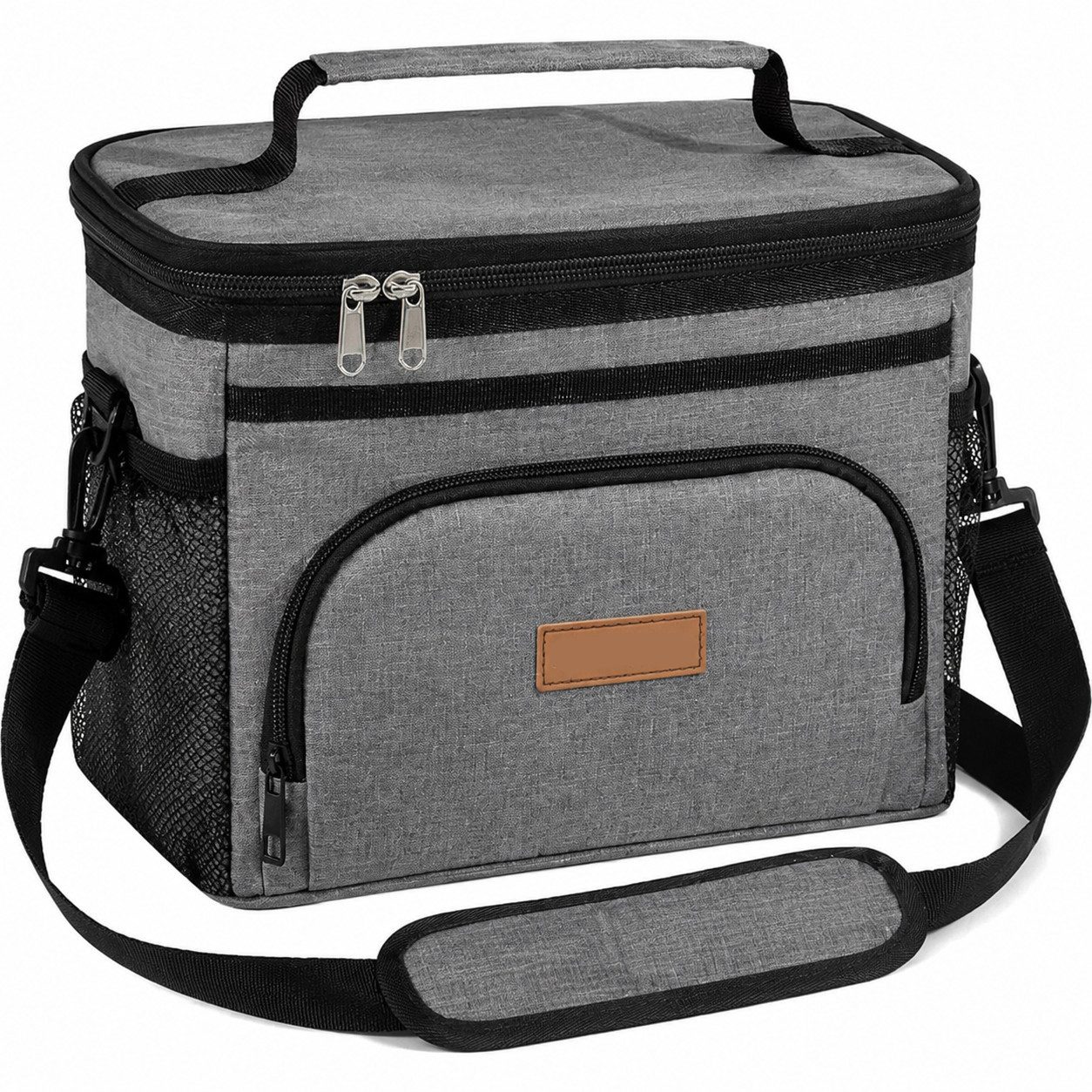 Diwzbyn Lunchbox Lunchbag Isoliert Unisex, Kühltasche, Auslaufsicher mit 4 Taschen, Mit verstellbarem Schulterriemen, für Arbeit, Picknick & Reisen