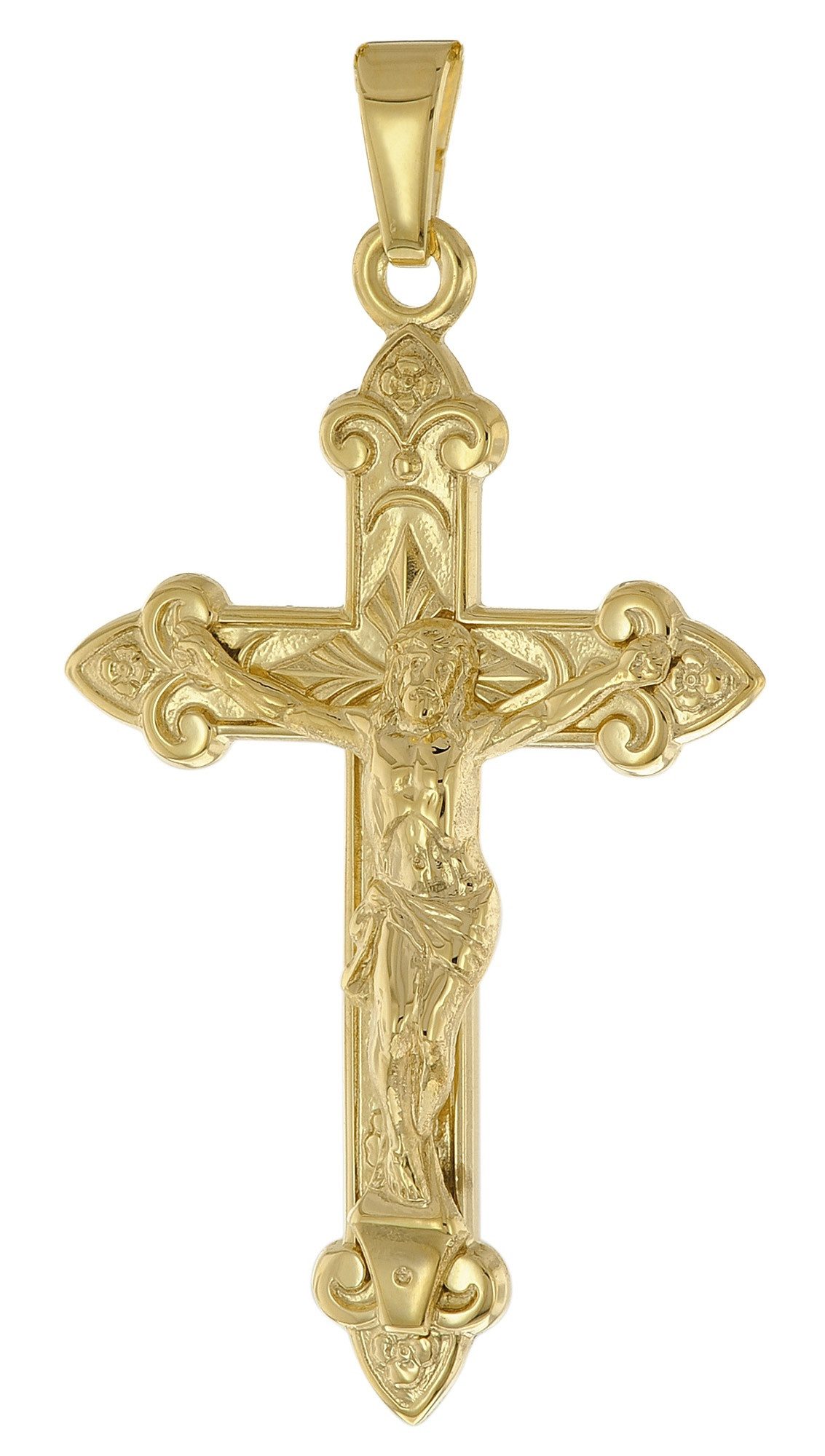 trendor Kreuzanhänger Kreuz mit Korpus Gold günstig online kaufen