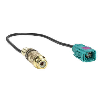 tomzz Audio Fakra (F) Videoadapter Kupplung auf Cinch RCA (F) Kupplung für Video E KFZ Adapter