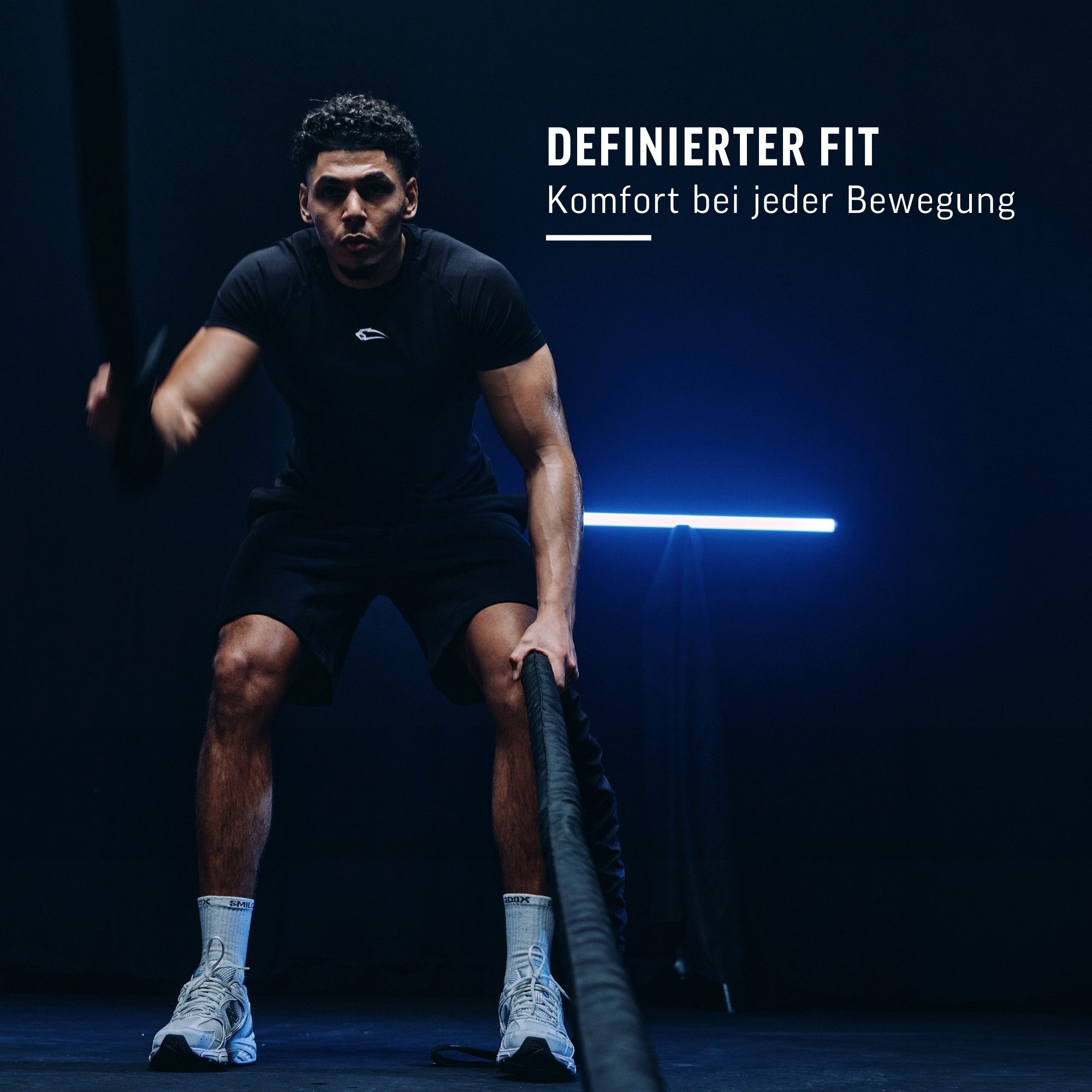 Smilodox T-Shirt Carnos, Compression Shirt Herren, Gymshirt, Seamless, Training Compression Fit, Seamless, atmungsaktiv, Body Mapping, Stretch