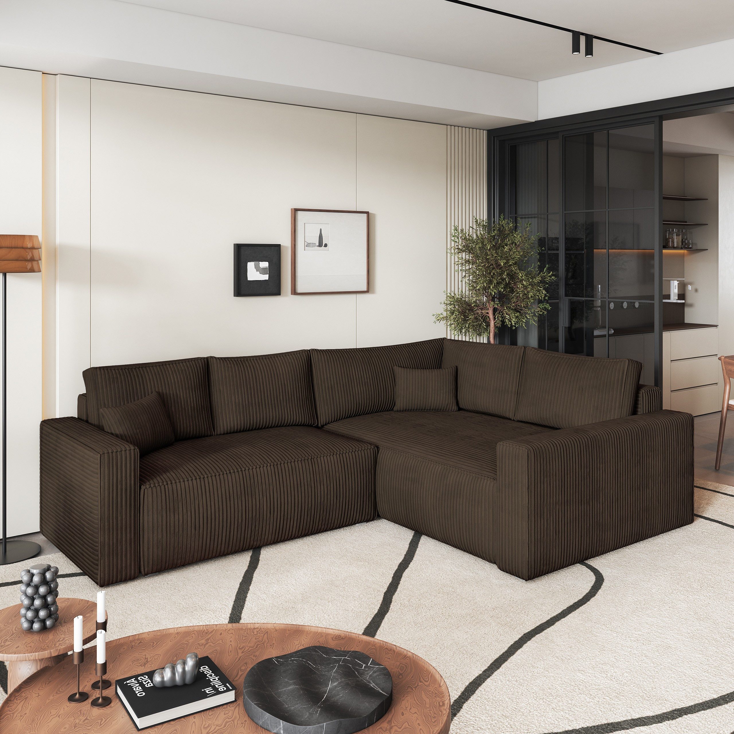 Masseno Ecksofa ERONIS mit Schlaffunktion L-Form, günstig online kaufen