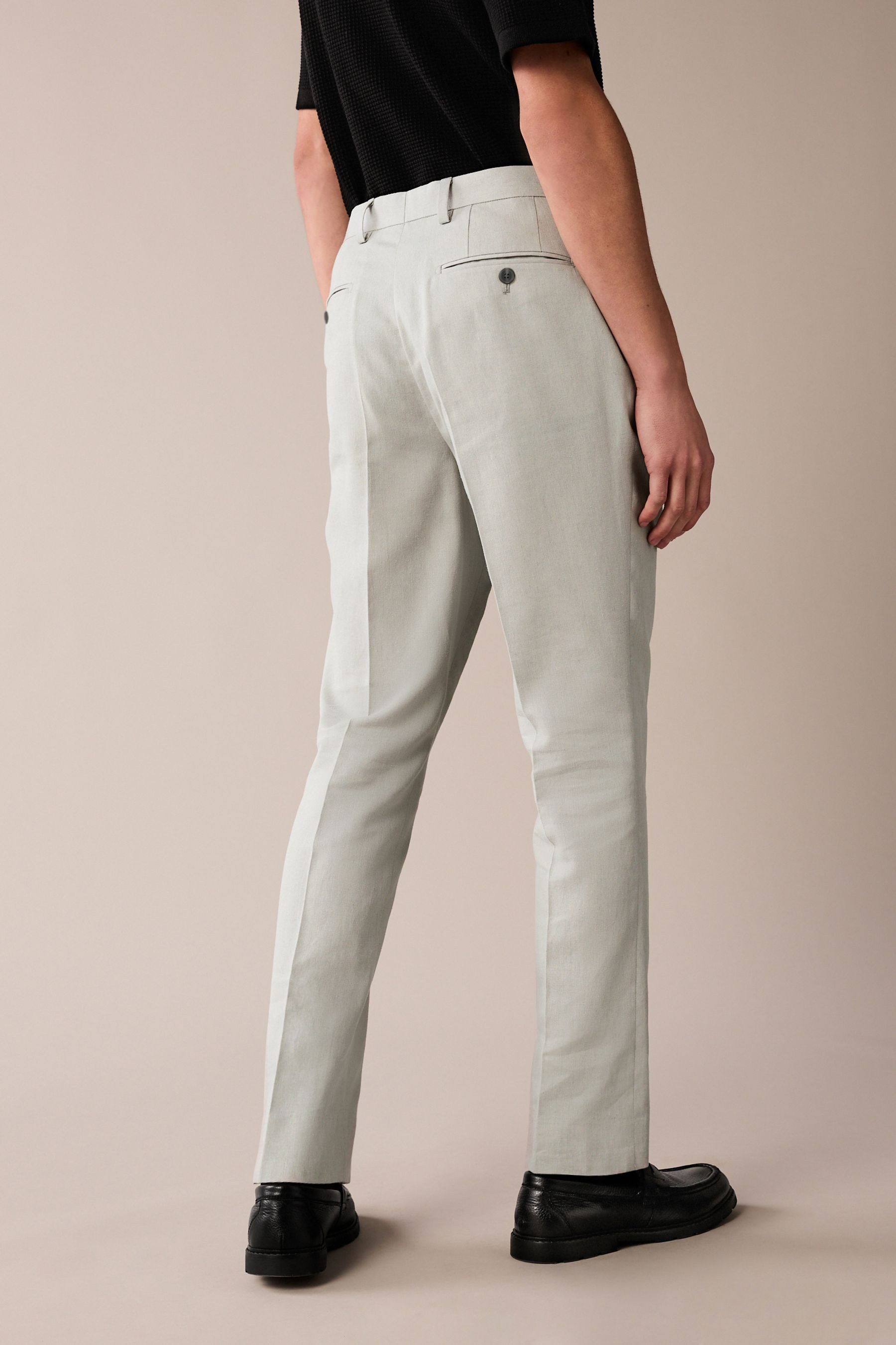 Next Anzughose Anzughose aus Leinenmix (1-tlg) günstig online kaufen