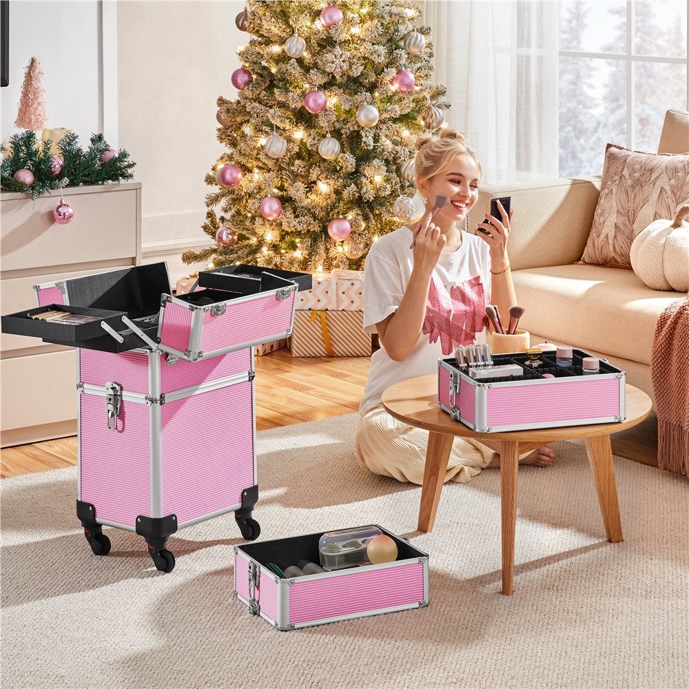 Yaheetech Kosmetikkoffer, Friseurkoffer Schminkkoffer Beauty Case günstig online kaufen