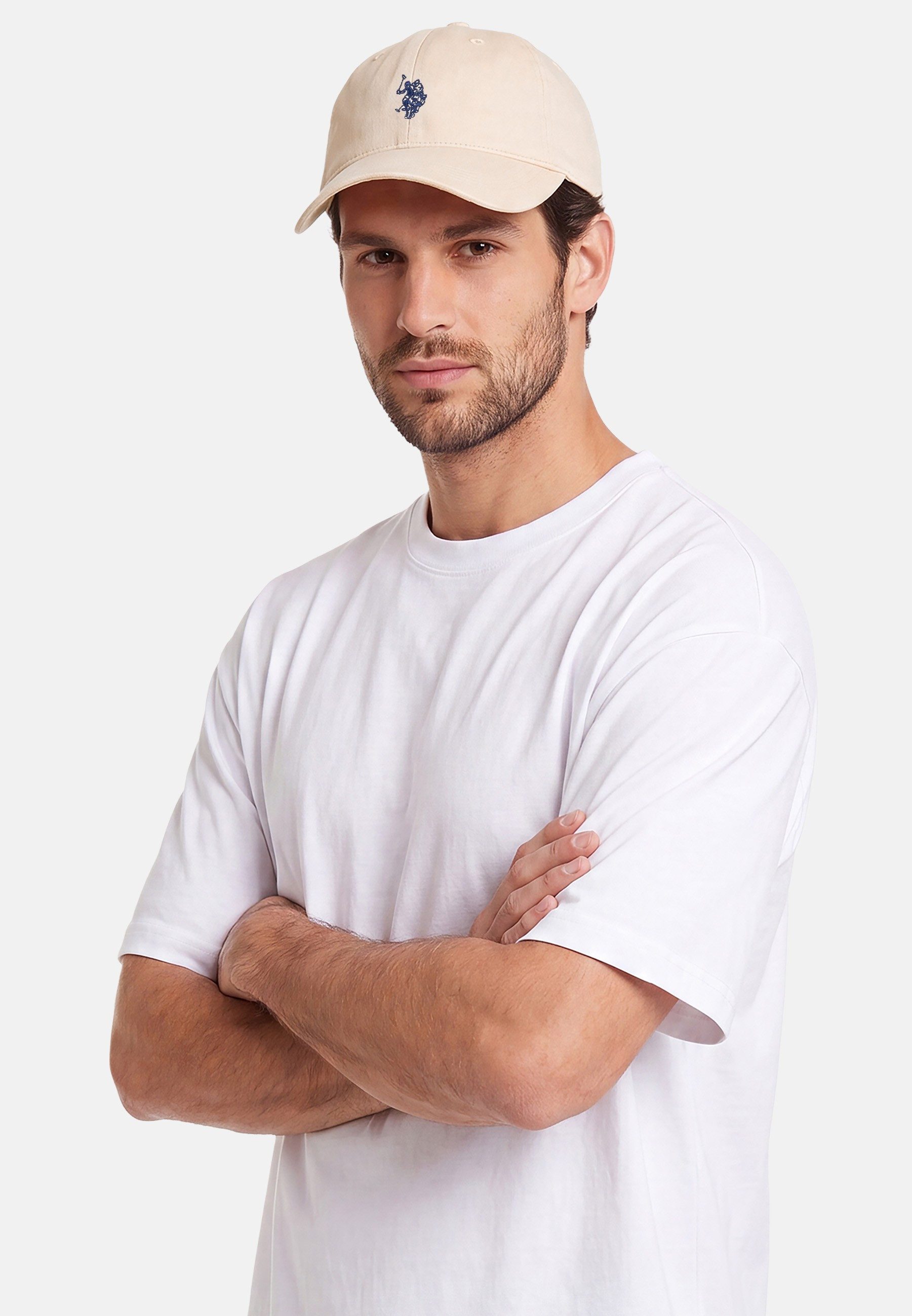 U.S. Polo Assn. Baseball Cap Baseball Cap USHenryy – Unisex Cap mit weicher Frontpartie 100 % Baumwolle mit kontrastfarbener Logo-Stickerei