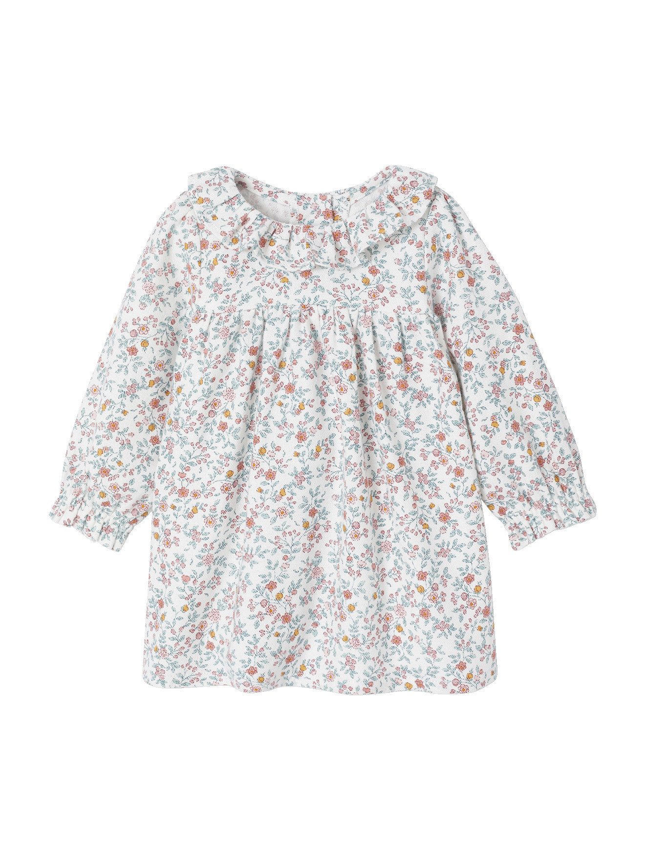 Kleid & Hose Baby-Set: Kleid mit Rüschenkragen und Strumpfhosen