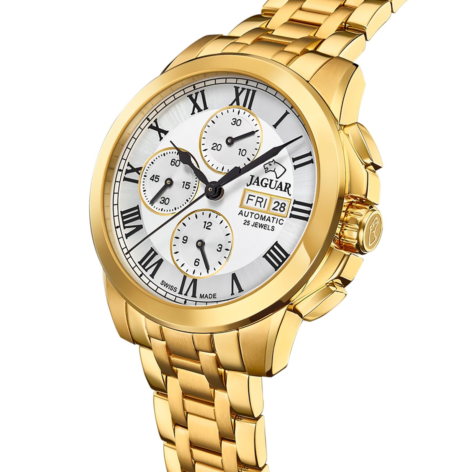 JAGUAR Chronograph Jaguar Herrenuhr Edelstahl gold günstig online kaufen