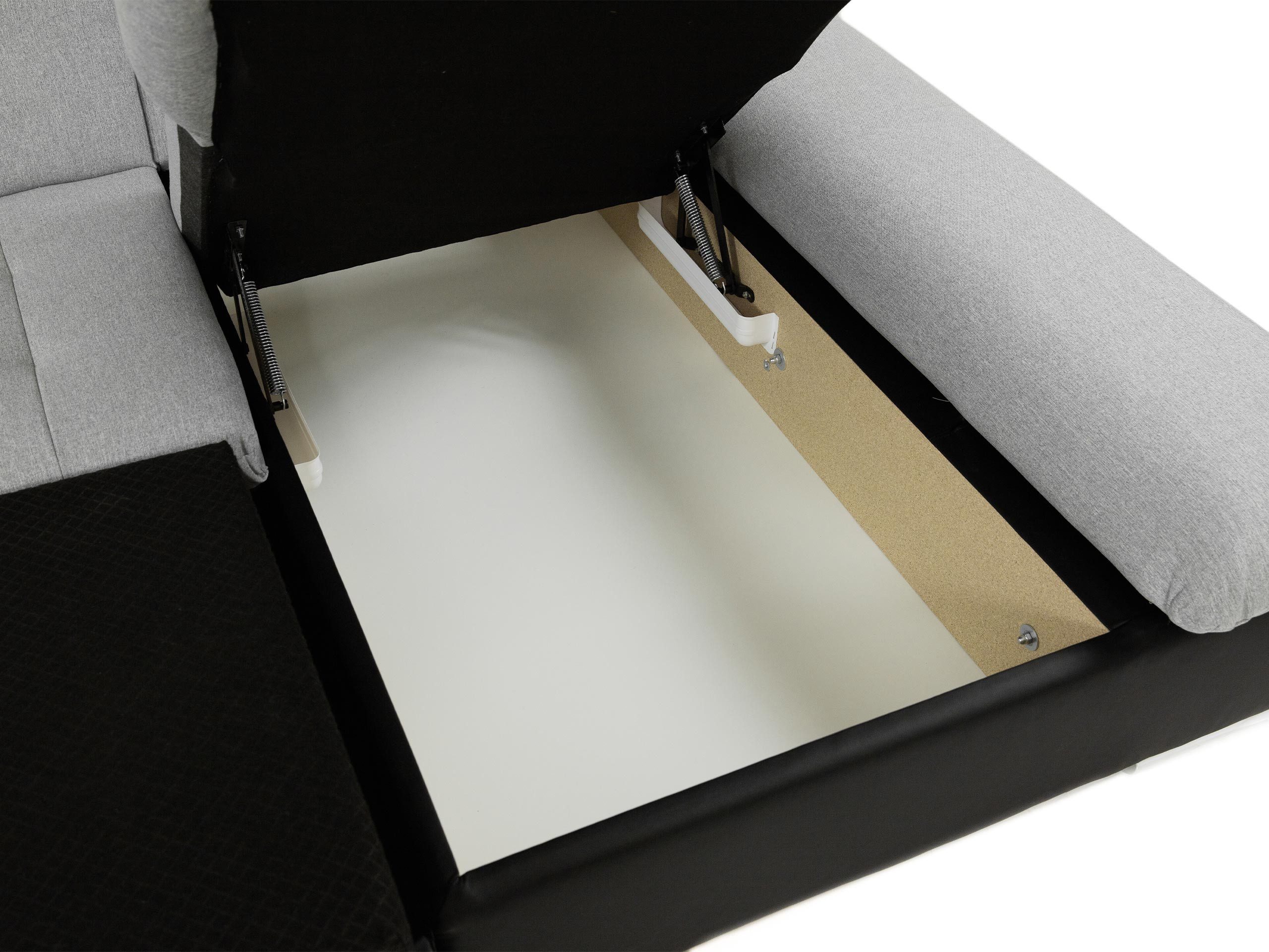 MIRJAN24 Ecksofa Malwi, mit Schlaffunktion und Bettkasten, mit Regulierbare Armlehnen, L-Form