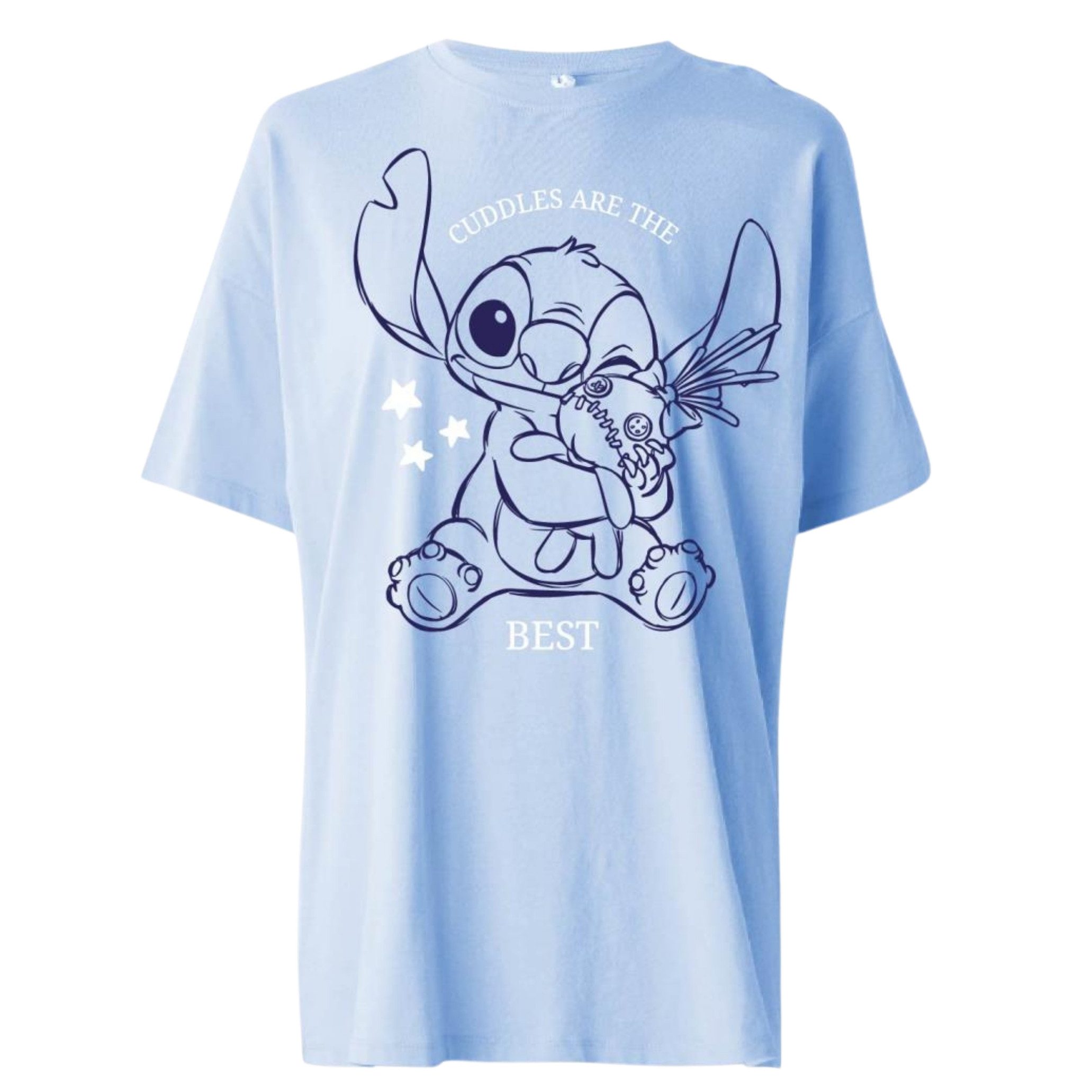 Lilo & Stitch T-Shirt Lilo & Stitch T-Shirt, 100% Baumwolle, Größen S bis L, Stitch & Angel