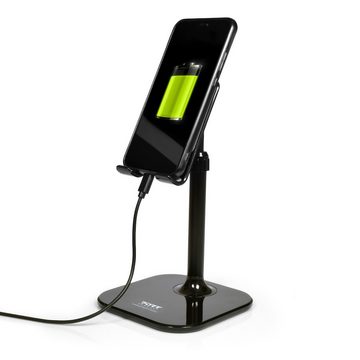 Port Designs PORT DESIGNS Ergonomischer Smartphone Stand, aus Aluminium und Kunststoff, schwarz Halterung