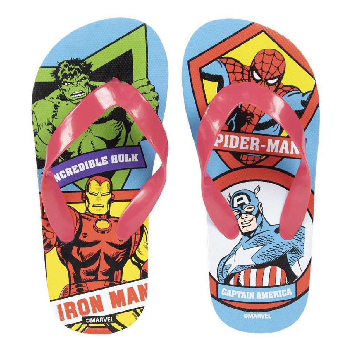 The AVENGERS Sommer Flip Flops Perfekt für den Pool, Strand oder den Alltag Hausschuh