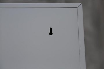 Steelboxx Mehrzweckschrank Aktenschrank Sideboard Büroschrank 75x80x38,3cm (1x Flügeltürenschrank kompl. montiert in schwarz. Kein Aufbau notwendig., 1-St) Komplett montiert, keine Montage notwendig