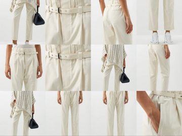 BRUNELLO CUCINELLI Loungehose BRUNELLO CUCINELLI High-waist cropped cotton-twill trousers Pants Trou