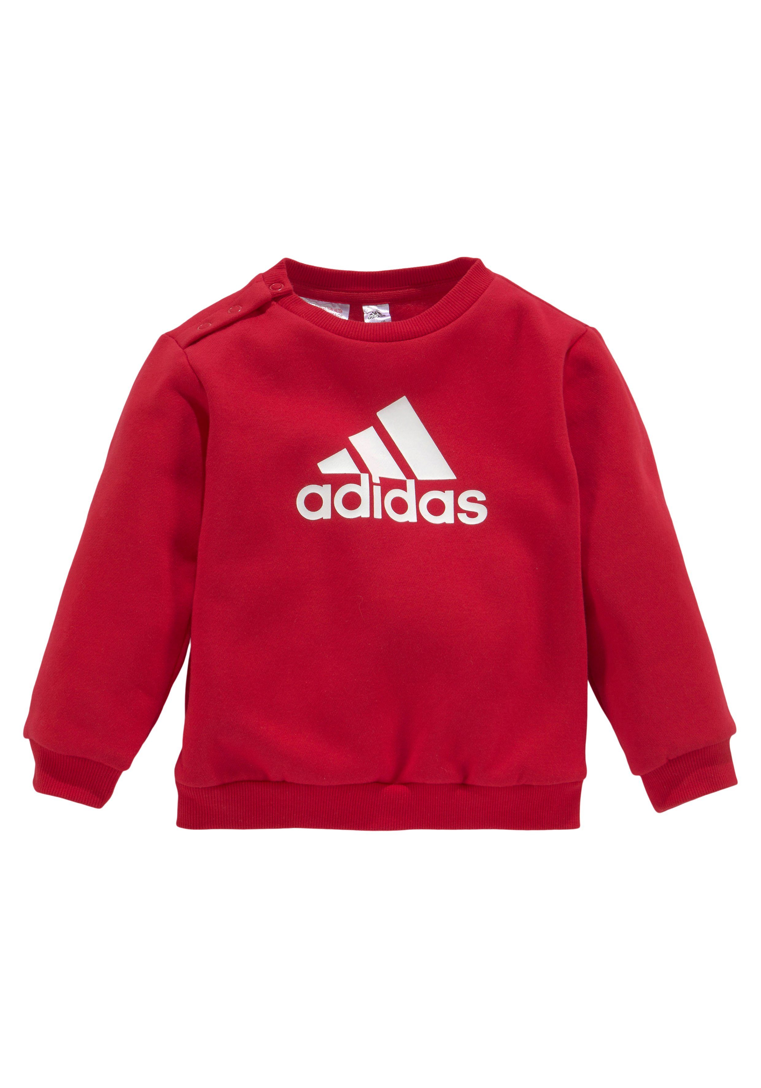 / White JOG 2-tlg) Better adidas Trainingsanzug (Set, BOS I LOGO Scarlet Sportswear