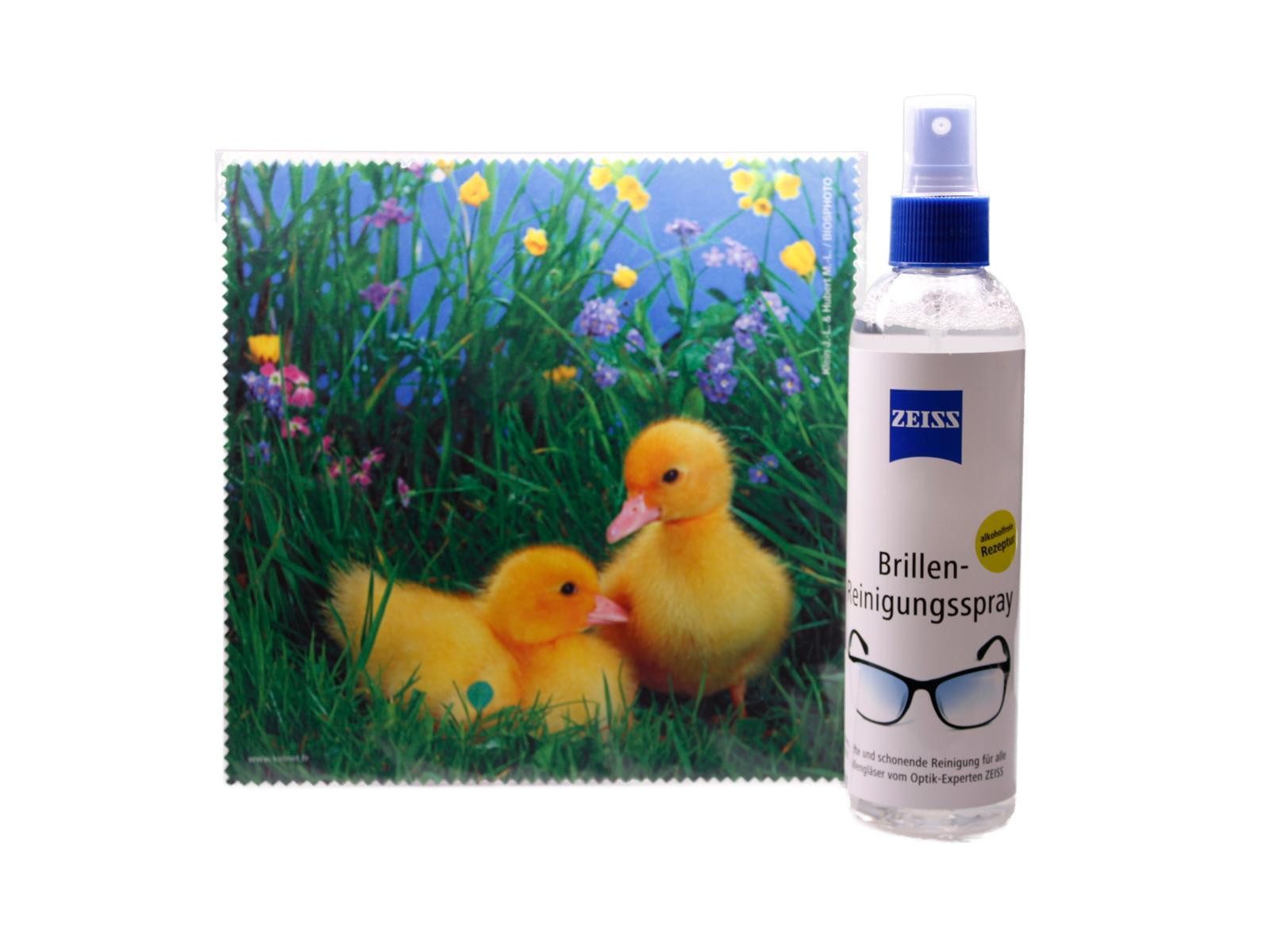 Brillenetui Mikrofasertuch "Zwei Entlein" Größe 18,5*18,5 cm von La Kelnet