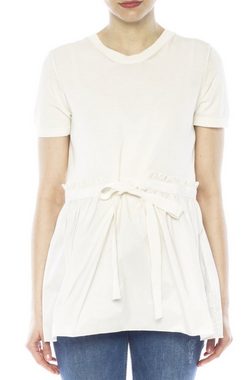 MONCLER Hemdbluse MONCLER RUFFLE FLARE WOMENS TOP BLUSE DRESS STYLED SHIRT ICONIC T-SHIR