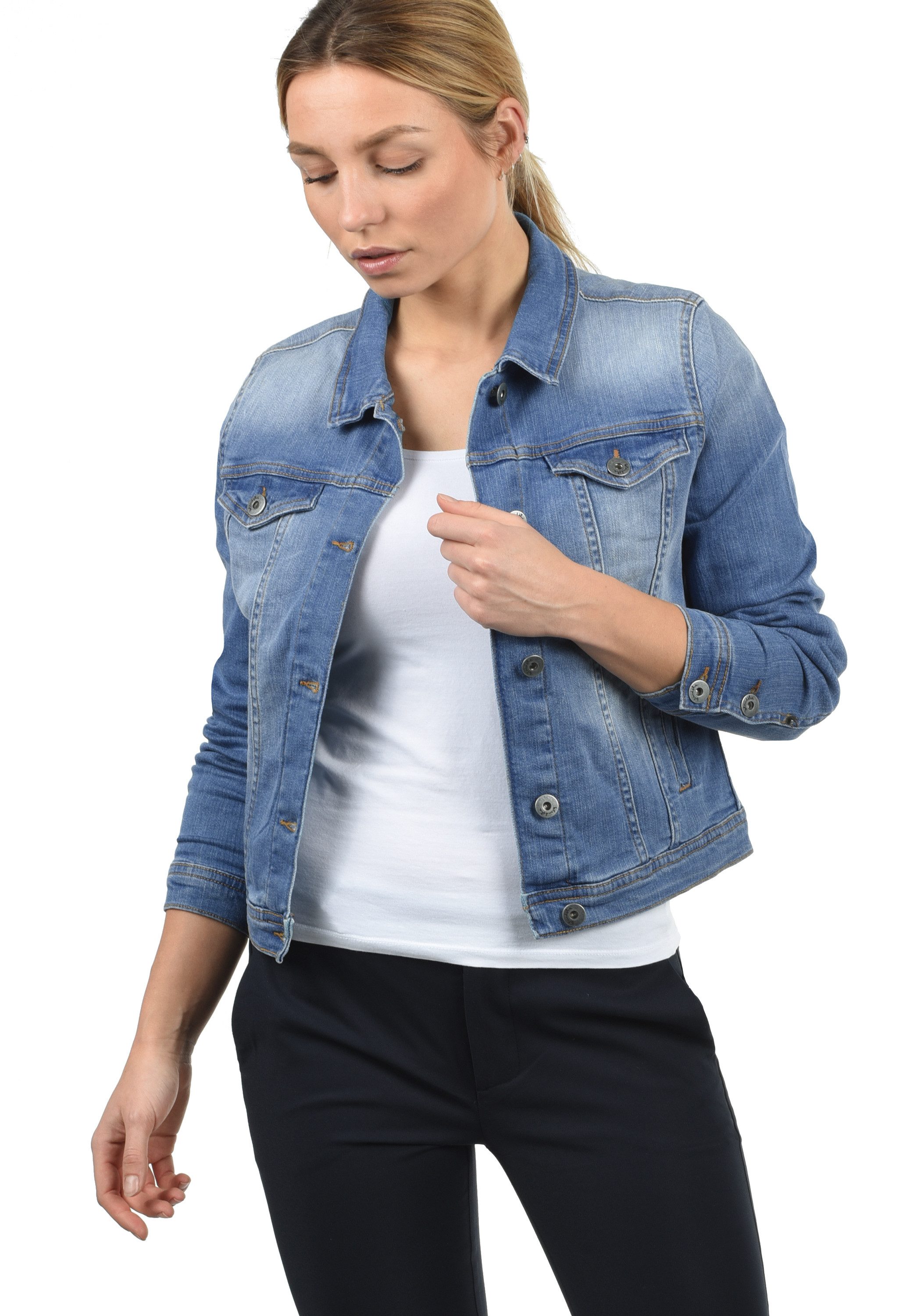 Blend she Jeansjacke Jeanie Übergangsjacke mit zwei Eingriffstaschen