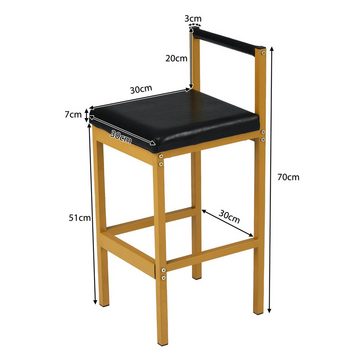 PFCTART Essgruppe Küchentisch-Set mit Stahlgestell (Set mit Esstisch, 6 Stühlen), (7-tlg)