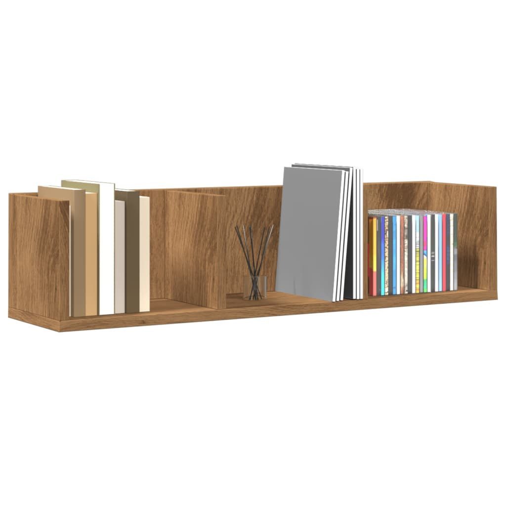 vidaXL Wandregal CD-Wandregal Artisan-Eiche 75x18x18 cm günstig online kaufen