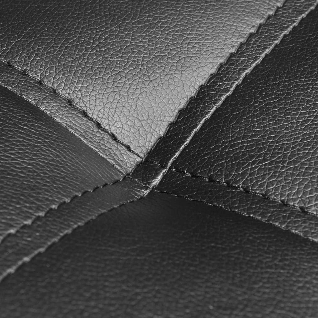 vidaXL Sitzbank Chaiselongue mit Kissen Schwarz Kunstleder Liegesofa Wohnzimmer Relaxl