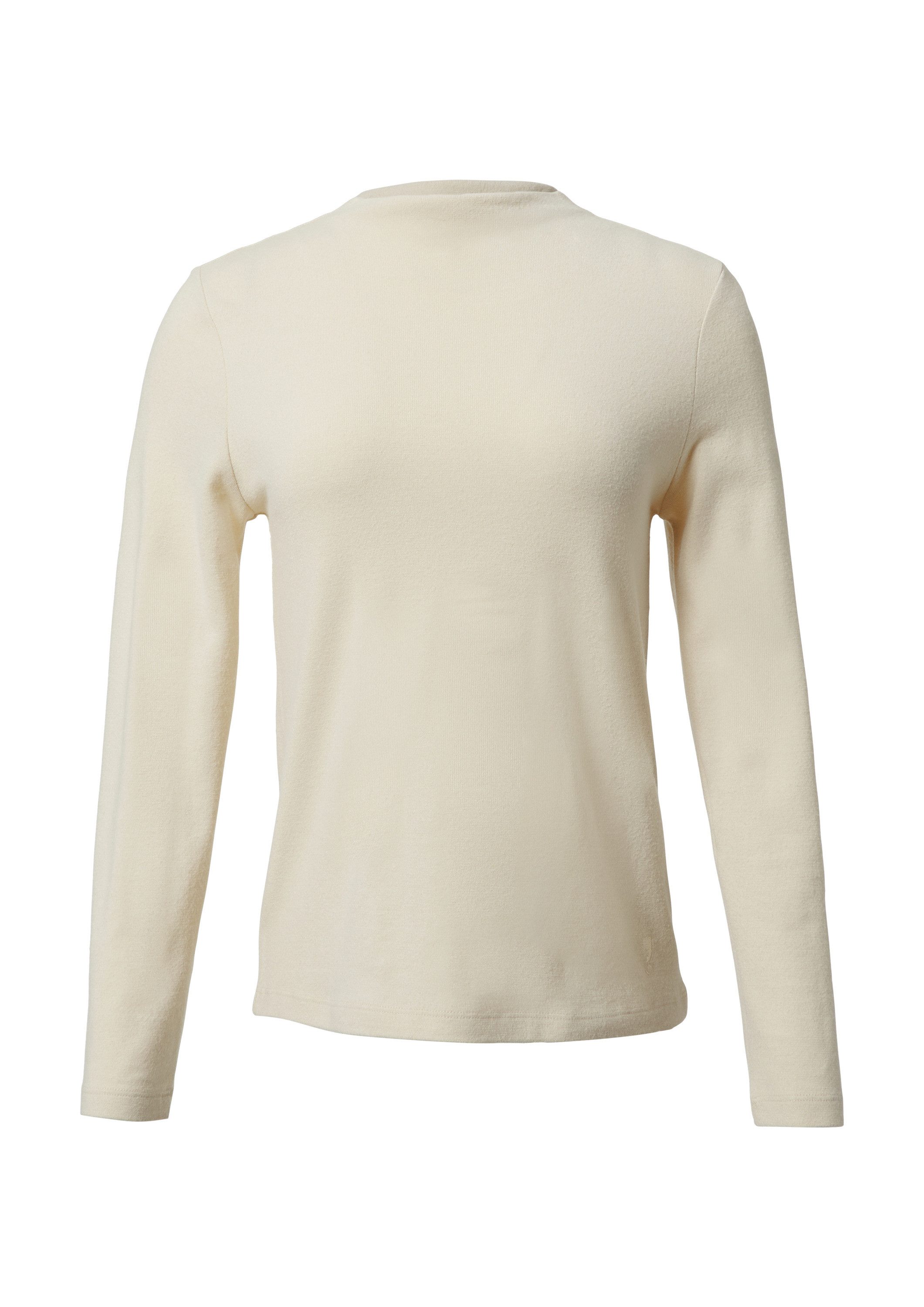 comma Langarmshirt T-Shirt Weiches Langarmshirt mit Stehkragen günstig online kaufen