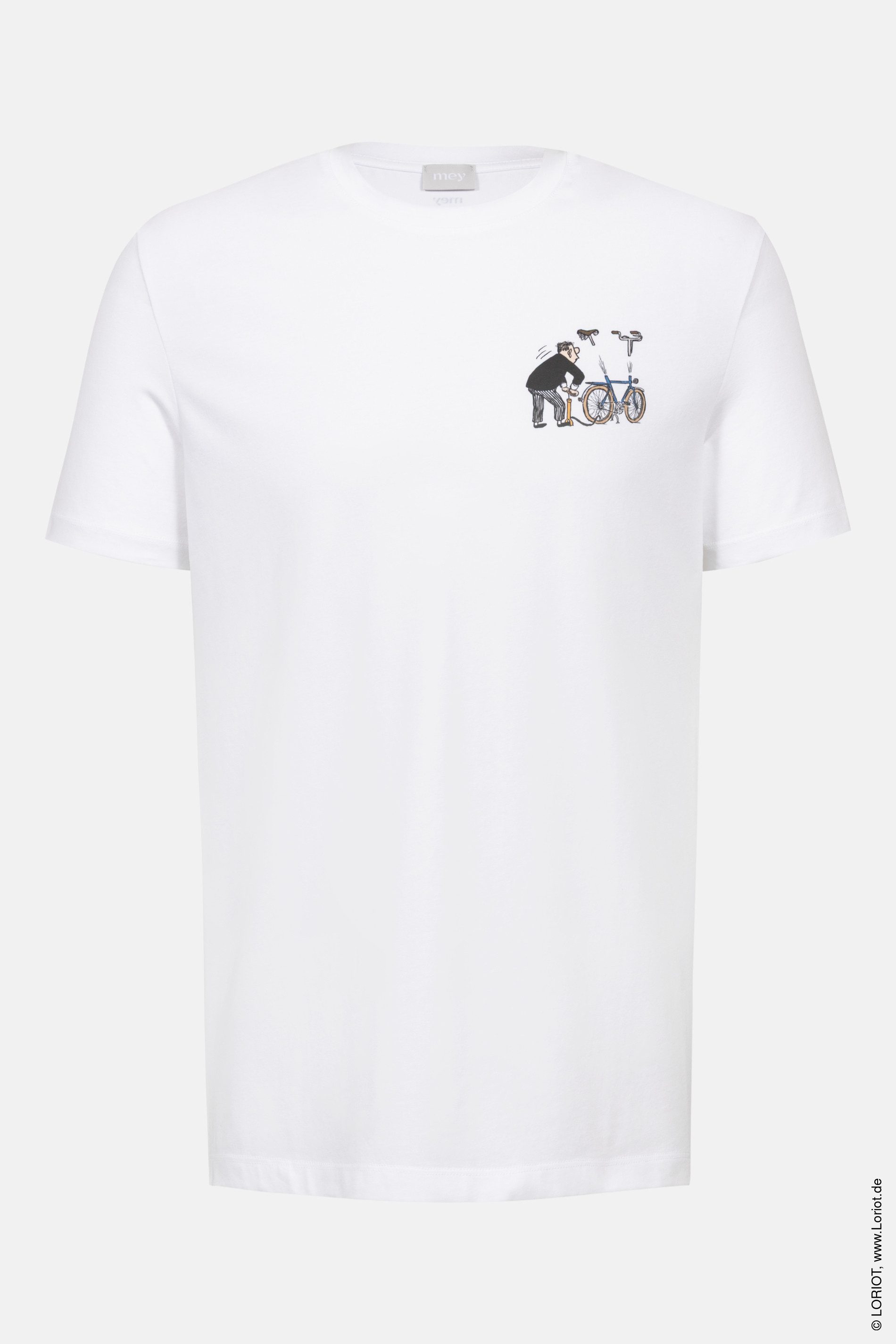 Mey Pyjamaoberteil Mey male T-Shirt Serie mey x LORIOT (1-tlg) Limited Edition mi LORIOT