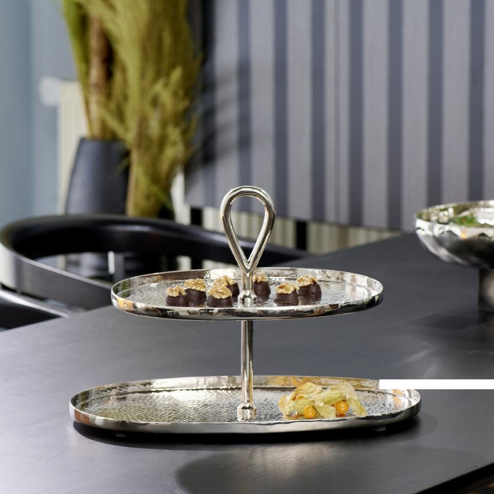 Lambert Etagere Clea Etagere 2 Ebenen Nickel (50cm)