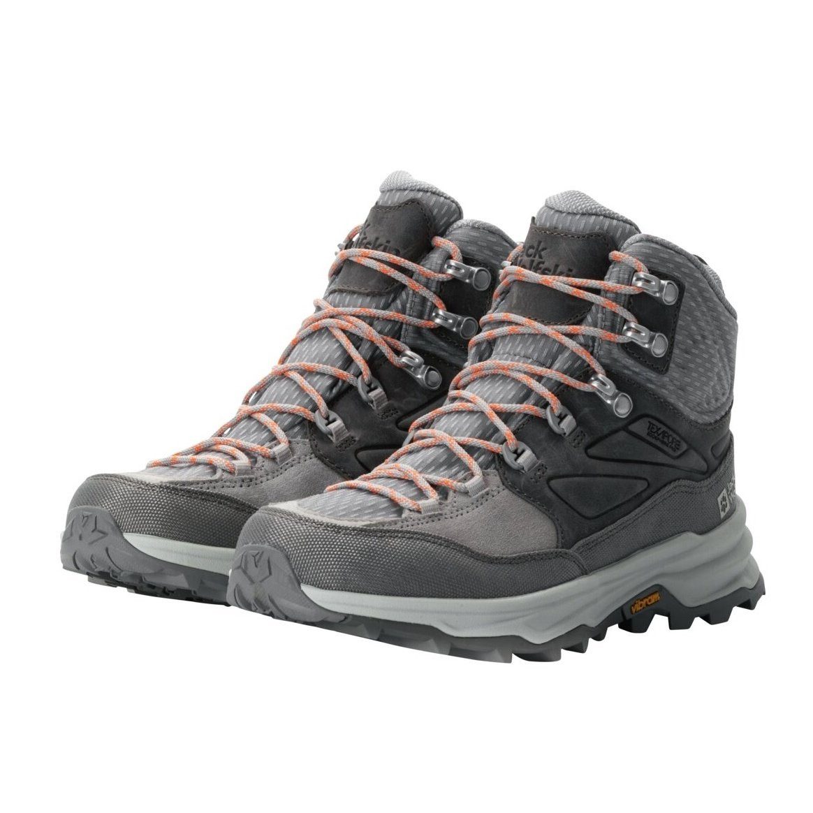 Jack Wolfskin Cyrox Texapore Mid (Leder/Textil, wasserdicht) grau Damen Wanderschuh