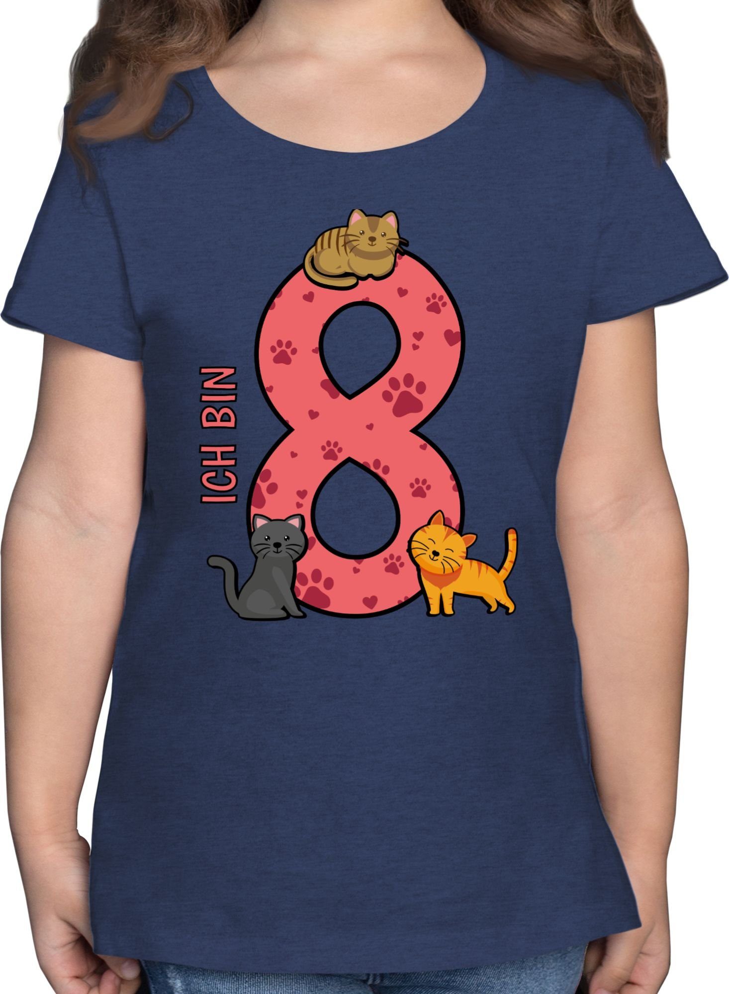 T-Shirt Katzen Achter