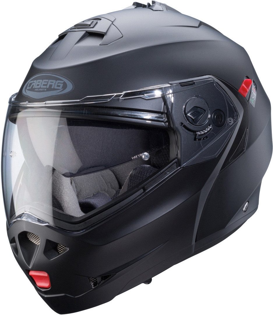 Caberg Motorradhelm Duke X Klapphelm, vorbereitet für Kommunikationssystem,integriertes Sonnenvisier