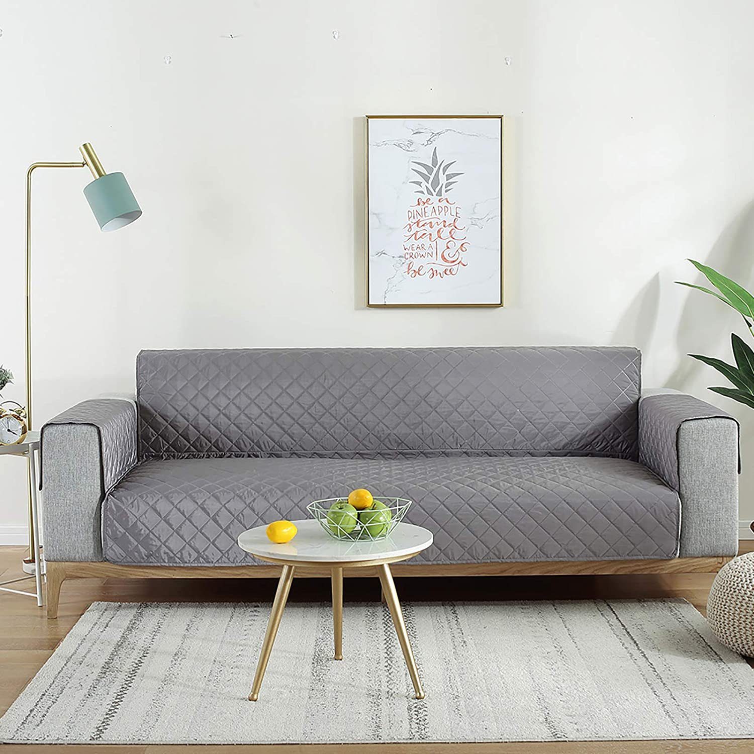 Überwurf Couch Anti Überzug Rutsch für GelldG Schutz Sofabezug Sofa, Wasserdichte