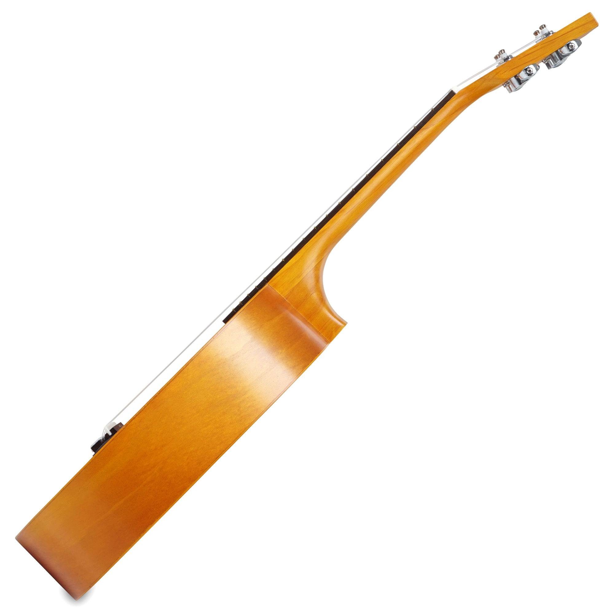 Classic Cantabile Ukulele UC-240, Konzert-Ukulele Pineapple, Inklusive Gigbag, Leichtgängige Gitarren-Mechanik