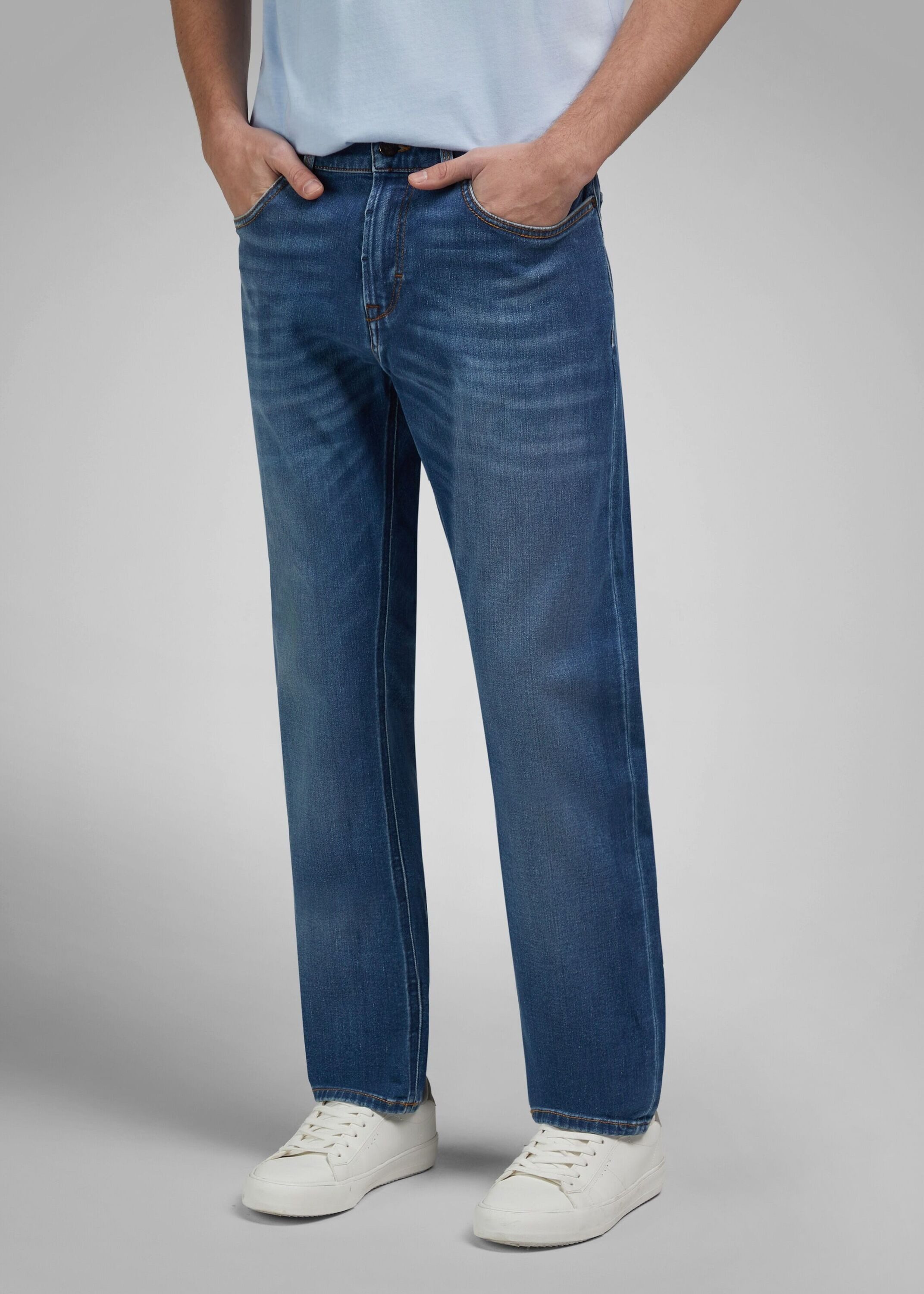 HECHTER PARIS Tapered-fit-Jeans Softes H-Xtension Dual Core Denim