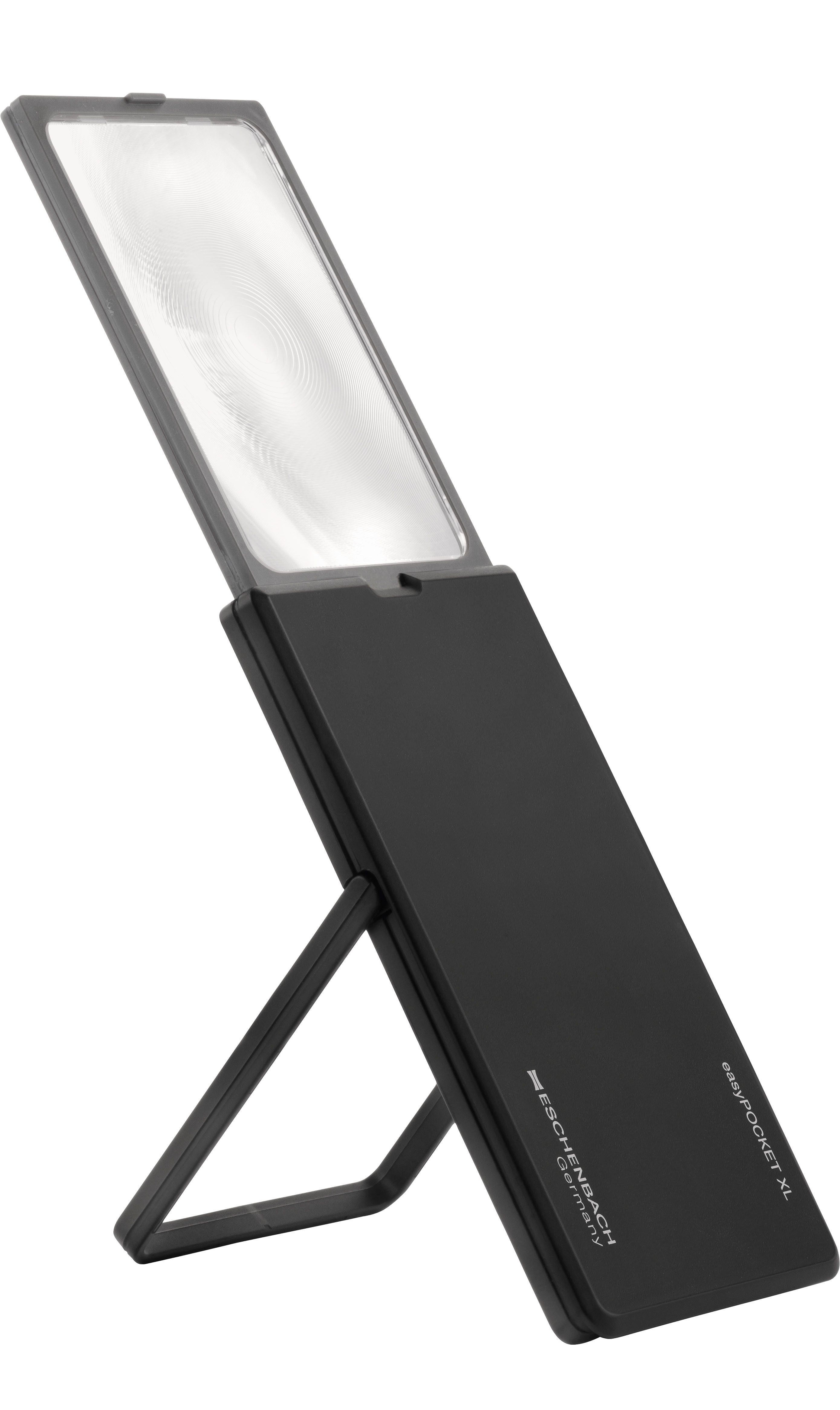 Eschenbach Оптика Taschenlupe easyPOCKET XL, 1-tlg., LED-Technik, 2,5-fach Vergrößerung, Standfuß