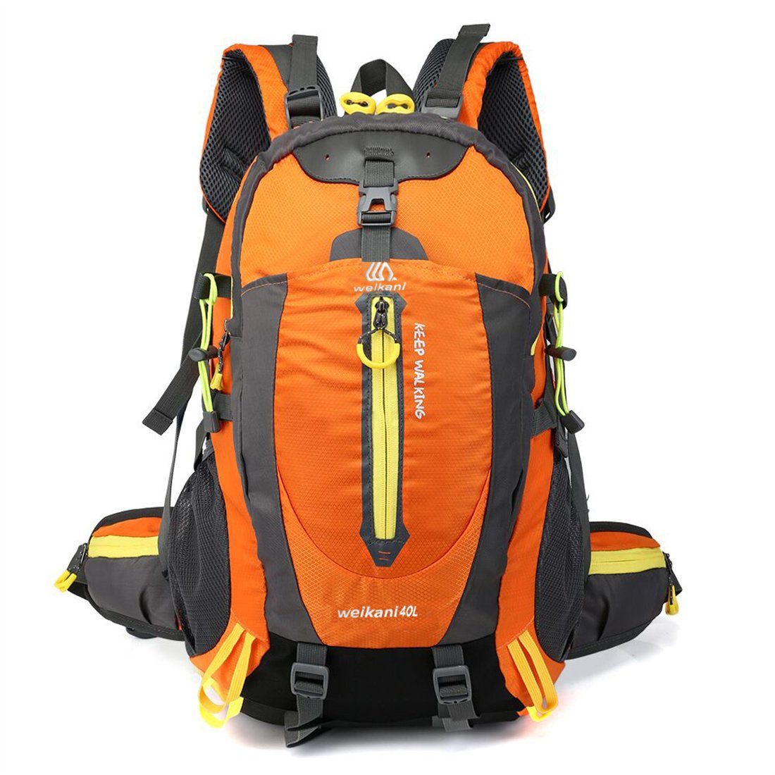 DÖRÖY Wanderrucksack 40L Outdoor-Wanderrucksack, Wanderrucksack, Wanderseesack Schulranzen orange