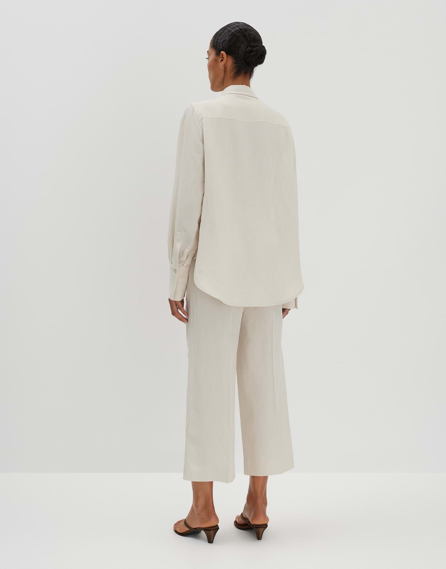 someday Longbluse ZERLIAN aus fließendem Viskose Leinen Mix