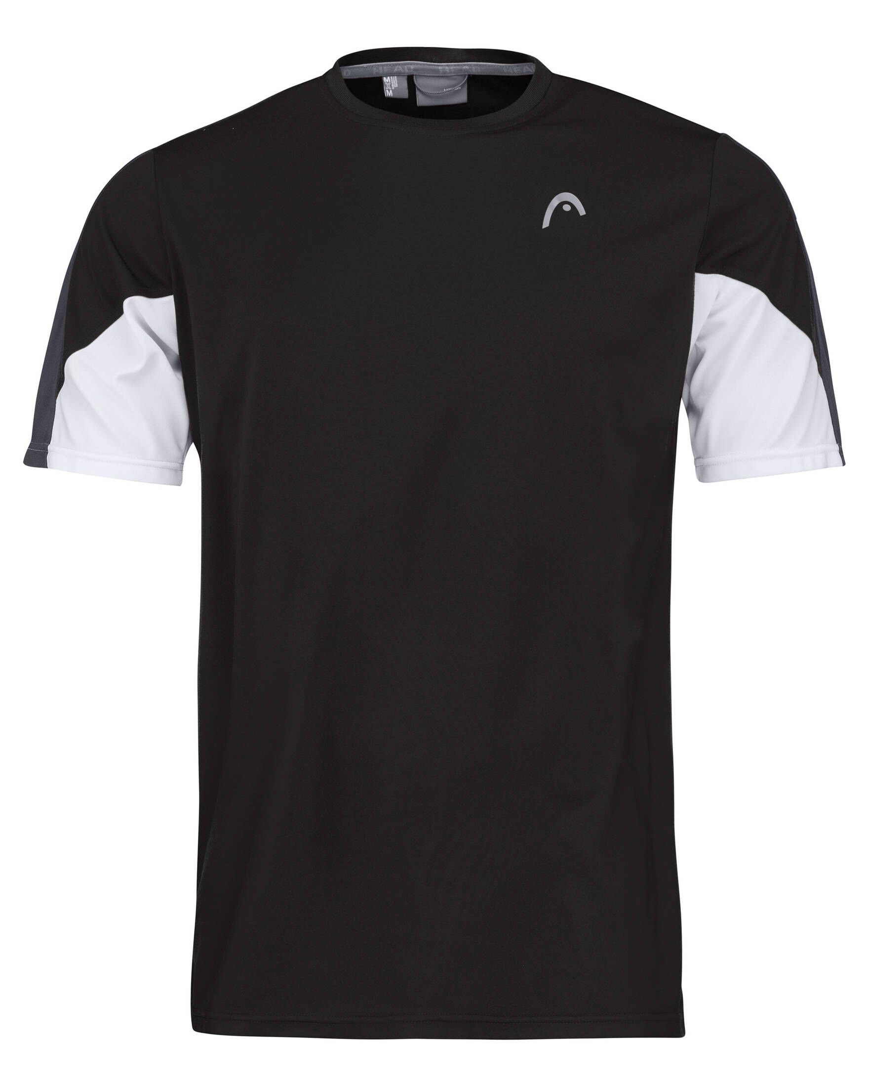 22 schwarz Tennisshirt (200) TECH Head Herren CLUB Tennisshirt